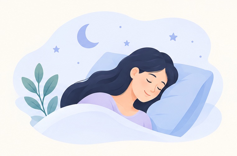 Person sleeping peacefully